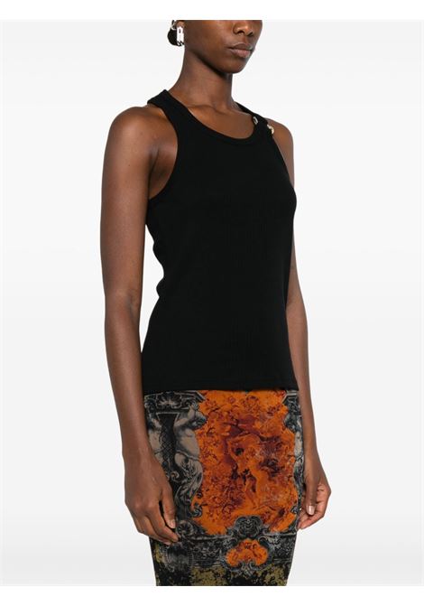 tank top piercing detail donna nero JEAN PAUL GAULTIER | 25/03-W-TO375-J01400